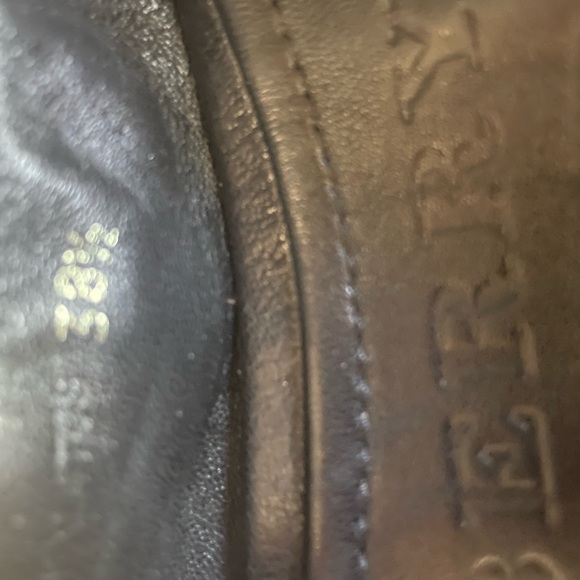 Burberry Black Flat with Gold Horse Bridle Bit Detail - Picture 11 of 13